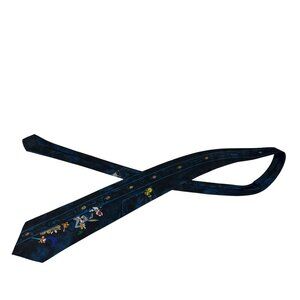 Looney Tunes Mania 1996 Tie Featuring Bugs Bunny & Friends Blue Denim Look